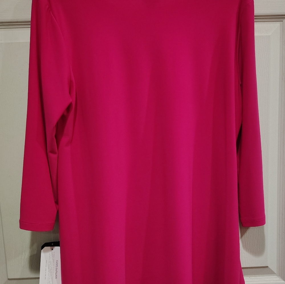 Nwt!! Clara Sun Woo Top 3/4 Sleeve. Size Large - Picture 8 of 8